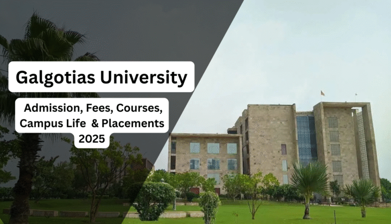 Galgotias University Admission, Fees, Courses, Campus Life & Placements 2025